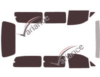 Hyundai Satellite (1) Long 5-door (1997 - 2007) tinted film kit Hyundai Satellite (1) Long 5-door (1997 - 2007) tinted film kit