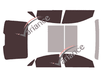 Hyundai Sonata (7) 4-door sedan (2014 - 2019) tinted film kit Hyundai Sonata (7) 4-door sedan (2014 - 2019) tinted film kit