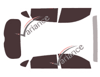 Hyundai ix35 (2) 5-door (2015 - 2021) tinted film kit Hyundai ix35 (2) 5-door (2015 - 2021) tinted film kit