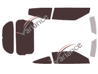 Hyundai Veloster (1) 4-door (2011 - 2017) tinted film kit Hyundai Veloster (1) 4-door (2011 - 2017) tinted film kit