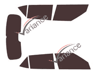 Hyundai Venue (1) 5-door tinted film kit (from 2019) Hyundai Venue (1) 5-door tinted film kit (from 2019)