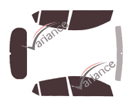 Tinted film kit Hyundai i10 (2) 5 doors (2014 - 2020) Tinted film kit Hyundai i10 (2) 5 doors (2014 - 2020)