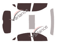 Infiniti FX 5-door tinted film kit (2008 - 2014) Infiniti FX 5-door tinted film kit (2008 - 2014)