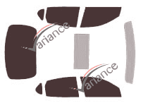 Infiniti M (4) 4-door sedan (2011 - 2013) tinted film kit Infiniti M (4) 4-door sedan (2011 - 2013) tinted film kit