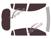 Infiniti Q30 5-door tinted film kit (2016 - 2019) Infiniti Q30 5-door tinted film kit (2016 - 2019)