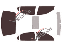 Infiniti i (2) 30-35 4-door sedan (1999 - 2005) tinted film kit Infiniti i (2) 30-35 4-door sedan (1999 - 2005) tinted film kit