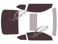 Kit pellicole oscuranti Infiniti Q60 Coupé 2 porte (2016 - 2022) Kit pellicole oscuranti Infiniti Q60 Coupé 2 porte (2016 - 2022)