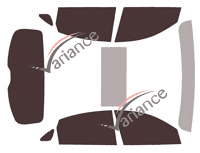 Infiniti QX tinted film kit (1) 70 5 doors (2014 - 2022) Infiniti QX tinted film kit (1) 70 5 doors (2014 - 2022)