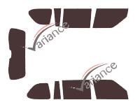 Infiniti QX tinted film kit (2) 56 5 doors (2010 - 2013) Infiniti QX tinted film kit (2) 56 5 doors (2010 - 2013)