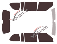 Infiniti QX tinted film kit (1) 80 5 doors (2014 - 2018) Infiniti QX tinted film kit (1) 80 5 doors (2014 - 2018)