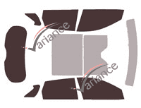 Infiniti QX (2) 50 5-door tinted film kit (since 2018) Infiniti QX (2) 50 5-door tinted film kit (since 2018)