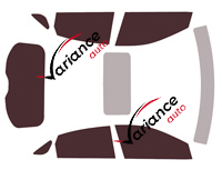 Infiniti QX (1) 55 5-door tinted film kit (since 2022) Infiniti QX (1) 55 5-door tinted film kit (since 2022)