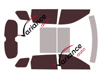 Infiniti QX (2) 60 5-door tinted film kit (since 2022) Infiniti QX (2) 60 5-door tinted film kit (since 2022)