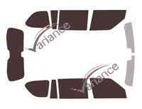 Infiniti QX tinted film kit (2) 80 5 doors (2018 - 2024) Infiniti QX tinted film kit (2) 80 5 doors (2018 - 2024)