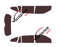 Isuzu MU-X (1) 5-door tinted film kit (since 2021) Isuzu MU-X (1) 5-door tinted film kit (since 2021)