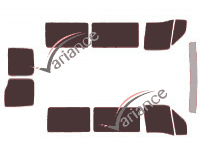 Kit pellicola colorata Iveco Daily (3) Short 5 porte (1999 - 2014) Kit pellicola colorata Iveco Daily (3) Short 5 porte (1999 - 2014)