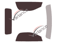 Jaguar F-Type Cabriolet 2-door tinted film kit (2013 - 2023) Jaguar F-Type Cabriolet 2-door tinted film kit (2013 - 2023)