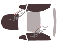 Jaguar F-Type Coupe 2 doors tinted film kit (2014 - 2023) Jaguar F-Type Coupe 2 doors tinted film kit (2014 - 2023)