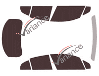 Jaguar I-pace (1) 5-door tinted film kit (since 2018) Jaguar I-pace (1) 5-door tinted film kit (since 2018)