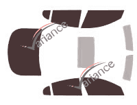 Jaguar XF Tinted Film Kit (1) 4-door sedan (2008 - 2016) Jaguar XF Tinted Film Kit (1) 4-door sedan (2008 - 2016)