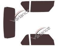 Jaguar XJ S Cabriolet 2 door tinted film kit (1990 - 1996) Jaguar XJ S Cabriolet 2 door tinted film kit (1990 - 1996)