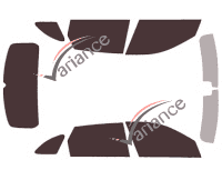 Jaguar F-Pace 5-door tinted film kit (since 2016) Jaguar F-Pace 5-door tinted film kit (since 2016)