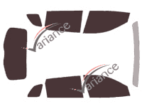 Jeep Cherokee (5) Phase 1 5-door tinted film kit (2013 - 2018) Jeep Cherokee (5) Phase 1 5-door tinted film kit (2013 - 2018)