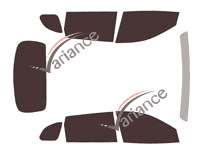 Jeep Cherokee (5) Phase 2 5-door tinted film kit (from 2019) Jeep Cherokee (5) Phase 2 5-door tinted film kit (from 2019)