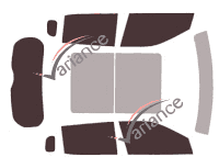 Tönungsfolienkit Jeep Compass (2) 5-Türer (2017 - 2026) Tönungsfolienkit Jeep Compass (2) 5-Türer (2017 - 2026)