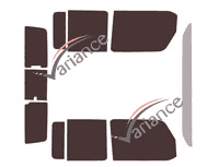 Jeep Gladiator tinted film kit (1) 4-door pick-up (since 2019) Jeep Gladiator tinted film kit (1) 4-door pick-up (since 2019)