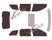 Jeep Grand Cherokee (4) 5-door tinted film kit (2013 - 2021) Jeep Grand Cherokee (4) 5-door tinted film kit (2013 - 2021)