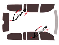 Jeep Wagoneer (4) 5-door tinted film kit (since 2022)