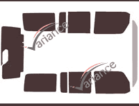 Jeep Wrangler (5) 5-door tinted film kit (since 2018) Jeep Wrangler (5) 5-door tinted film kit (since 2018)