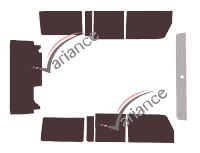 Jeep Wrangler (4) 5-door tinted film kit (2011 - 2017) Jeep Wrangler (4) 5-door tinted film kit (2011 - 2017)