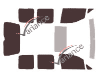 Volkswagen Caddy (4) 5-door (2016 - 2020) tinted film kit Volkswagen Caddy (4) 5-door (2016 - 2020) tinted film kit