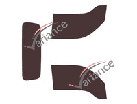 Kia K truck Single Cab 2 door tinted film kit (since 2019) Kia K truck Single Cab 2 door tinted film kit (since 2019)