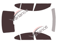 Tinted film kit Kia Cadenza (1) 4-door sedan (2009 - 2017)