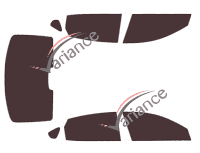 Kia Cadenza (2) 4-door sedan (2017 - 2021) tinted film kit Kia Cadenza (2) 4-door sedan (2017 - 2021) tinted film kit