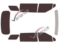 Kia Grand Carnival (4) 5-door tinted film kit (from 2021) Kia Grand Carnival (4) 5-door tinted film kit (from 2021)