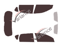 Tinted film kit Kia Ceed (1) 5-door (2006 - 2012) Tinted film kit Kia Ceed (1) 5-door (2006 - 2012)