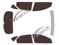 Tinted film kit Kia Forte (1) 5-door (2009 - 2013) Tinted film kit Kia Forte (1) 5-door (2009 - 2013)