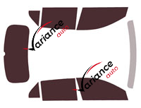 Kia Niro (2) 5 puertas kit de láminas tintadas (desde 2022) Kia Niro (2) 5 puertas kit de láminas tintadas (desde 2022)