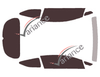 Kia PRO Ceed (2) 3-door (2013 - 2019) tinted film kit Kia PRO Ceed (2) 3-door (2013 - 2019) tinted film kit