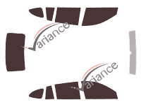 Tinted film kit Kia Rio (1) 5-door wagon (2000 - 2005) Tinted film kit Kia Rio (1) 5-door wagon (2000 - 2005)