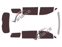 Kit pellicola oscurata Kia Sedona (3) 5 porte (2014 - 2020)