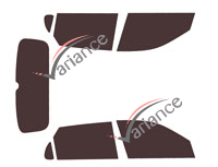 Kia Sonet (1) 5-door tinted film kit (since 2020)