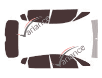 Tinted film kit Kia Venga 5-door (2010 - 2018) Tinted film kit Kia Venga 5-door (2010 - 2018)