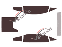 Lamborghini Gallardo Coupé 2 door tinted film kit (2003 - 2014) Lamborghini Gallardo Coupé 2 door tinted film kit (2003 - 2014)