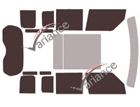 Land Rover Defender (3) 110 Long 5-door tinted film kit (desde 2020) Land Rover Defender (3) 110 Long 5-door tinted film kit (desde 2020)