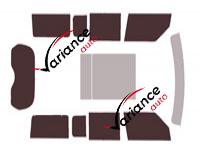 Land Rover Defender (3) 130 Long 5-door tinted film kit (desde 2020) Land Rover Defender (3) 130 Long 5-door tinted film kit (desde 2020)